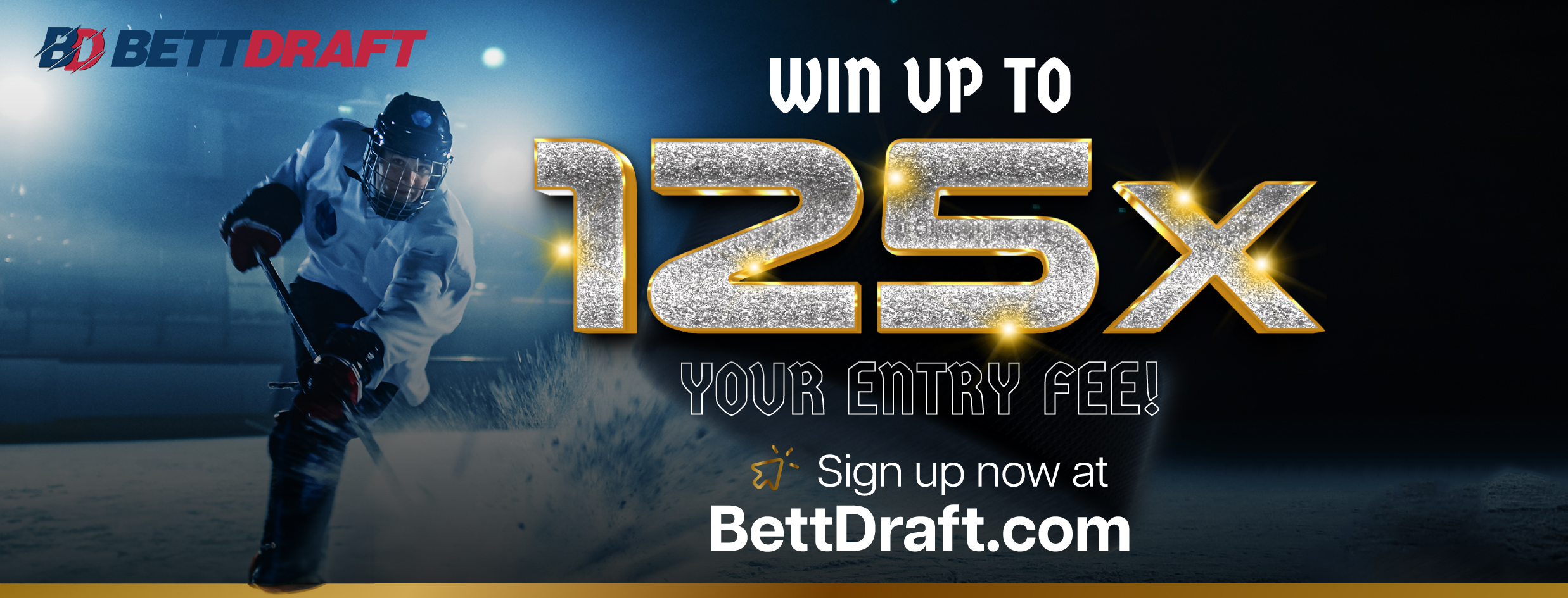 Win up to 125X your entry fee with BettDraft